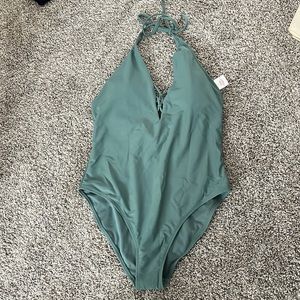 xhilaration swimsuit - emerald green - NWOT - large